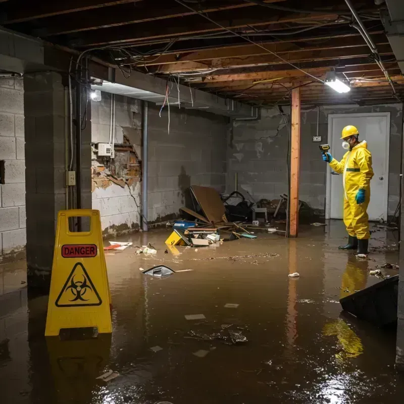 Flooded Basement Electrical Hazard in Crystal City, MO Property